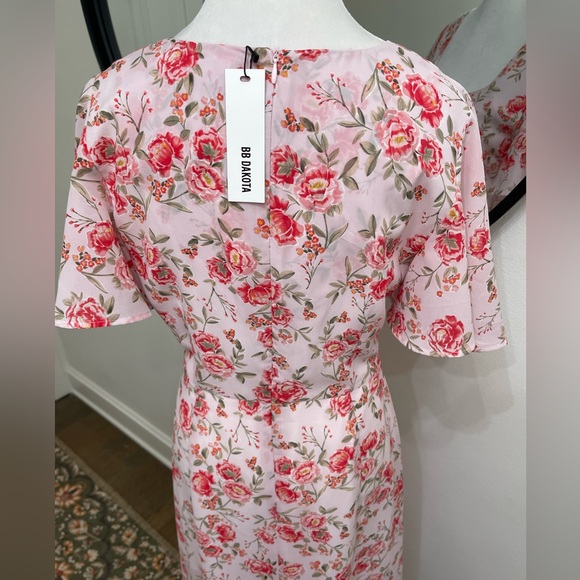 NWT BB Dakota by Steve Madden "Fairy Rose" Midi Dress - Picture 11 of 13